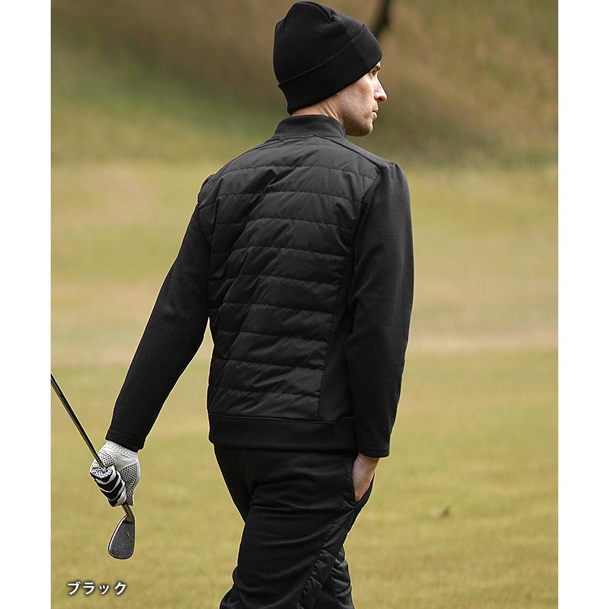 【DIVINER GOLF】 ゴルフウェア メンズ 冬 モックネック 中綿 キルティング 防寒 ゴルフ トップス スリム 冬用 プルオーバー 細身 ブランド ブラック チャコール 大きいサイズ XL XXL 冬服 冬物 ジョーカー JOKER ディバイナーゴルフ 新作 冬新作 DIVINER GOLF（ディバイナー ゴルフ） 【DIVINER GOLF】 ゴルフウェア