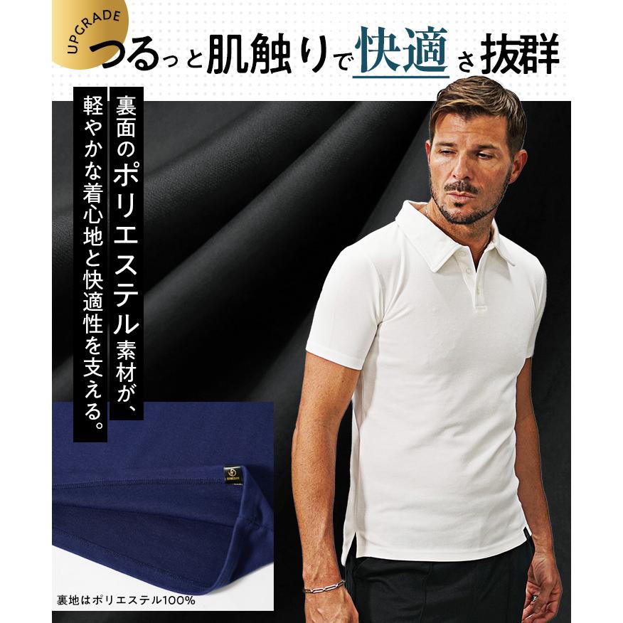 SOMEDIFF（サムディフ） ポロシャツ メンズ 半袖 毛玉できにくい