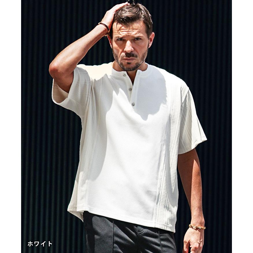 joker（ジョーカー） Tシャツ メンズ ヘンリーネック ビッグサイズ