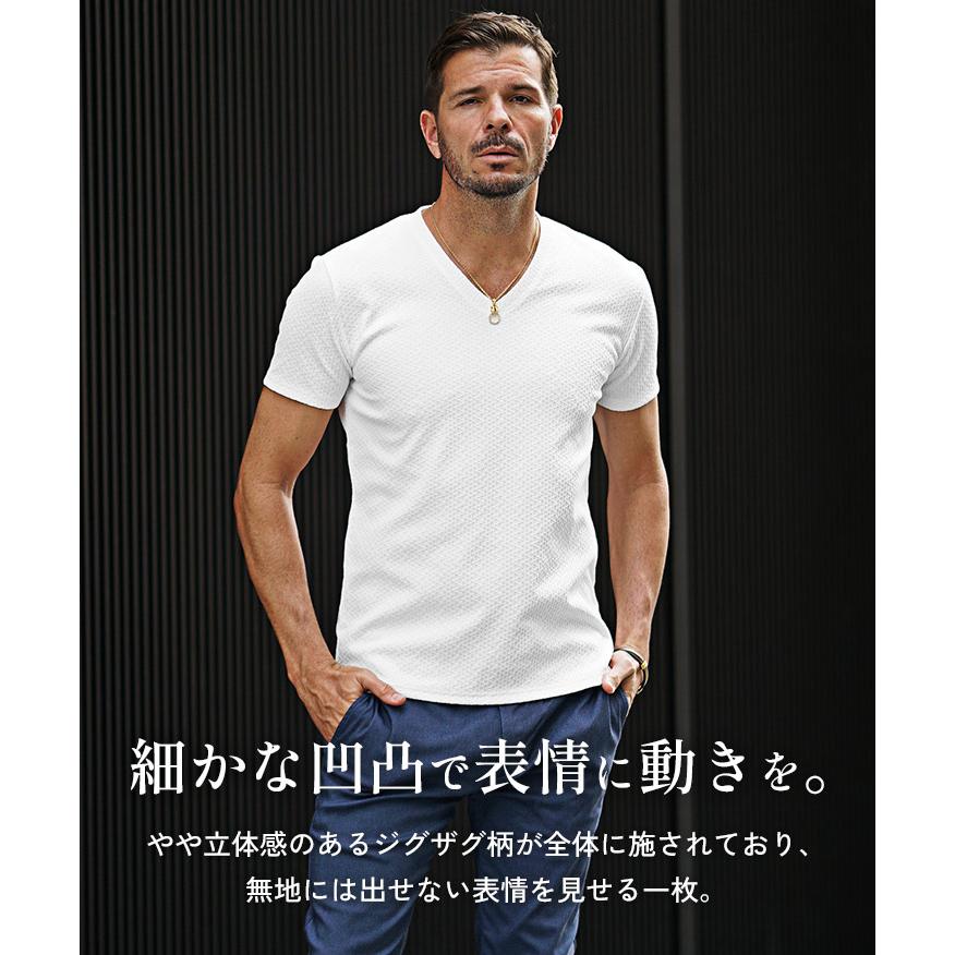 joker（ジョーカー） Vネック Tシャツ メンズ 細身 スリム 半袖