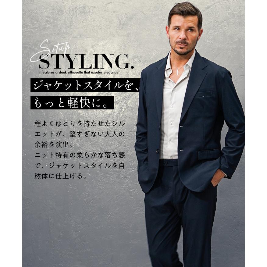 ジャケット メンズ カジュアル ストレッチ テーラードジャケット メンズ スーツ ダーツ スリムフィット ウォッシャブル 洗濯可能 肉厚 ネイビー ブラック | joker | 06