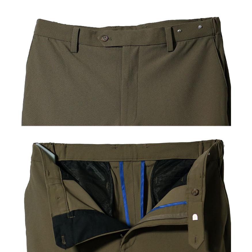 スラックス メンズ カジュアル ストレッチ ボトムス メンズ スーツ スリムパンツ サイド ウエストゴム ウォッシャブル 洗濯可能 肉厚 ネイビー ブラック | joker | 17