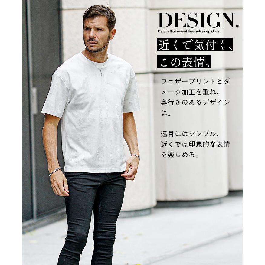joker（ジョーカー） Tシャツ メンズ 半袖 フェザー グラフィックT
