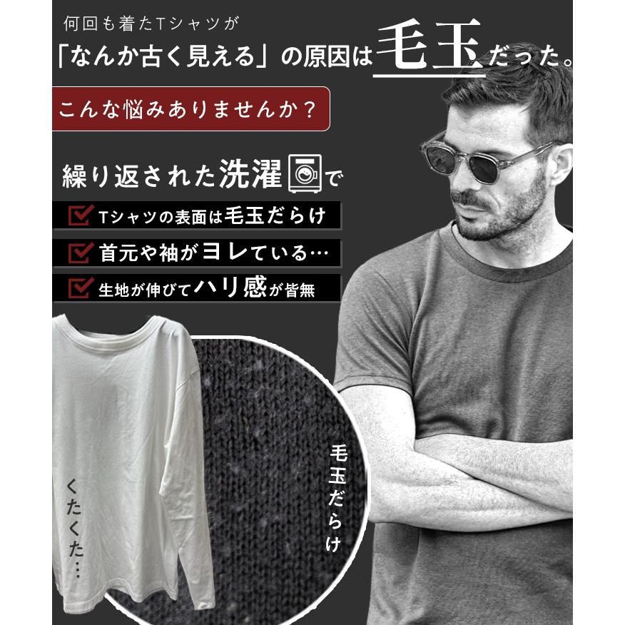 SOMEDIFF（サムディフ） Tシャツ メンズ ビッグシルエット 半袖 毛玉