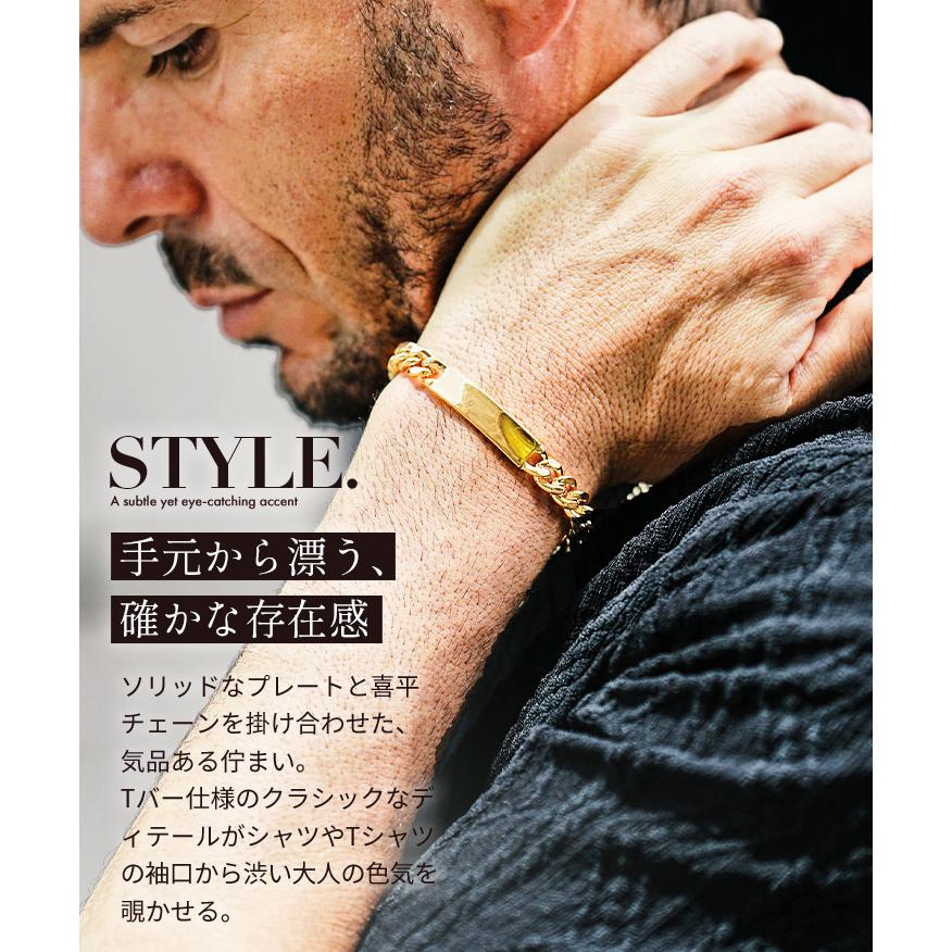 joker（ジョーカー） ブレスレット メンズ 喜平チェーン プレート