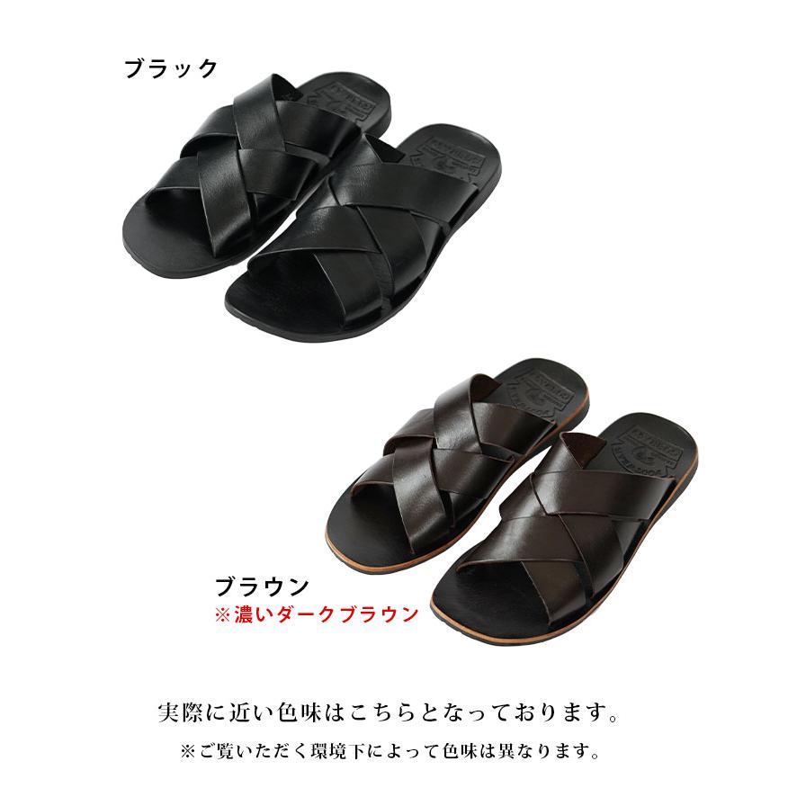 JIL SANDER レザー クロスベルトサンダル 42（約27cm）メンズ Jil