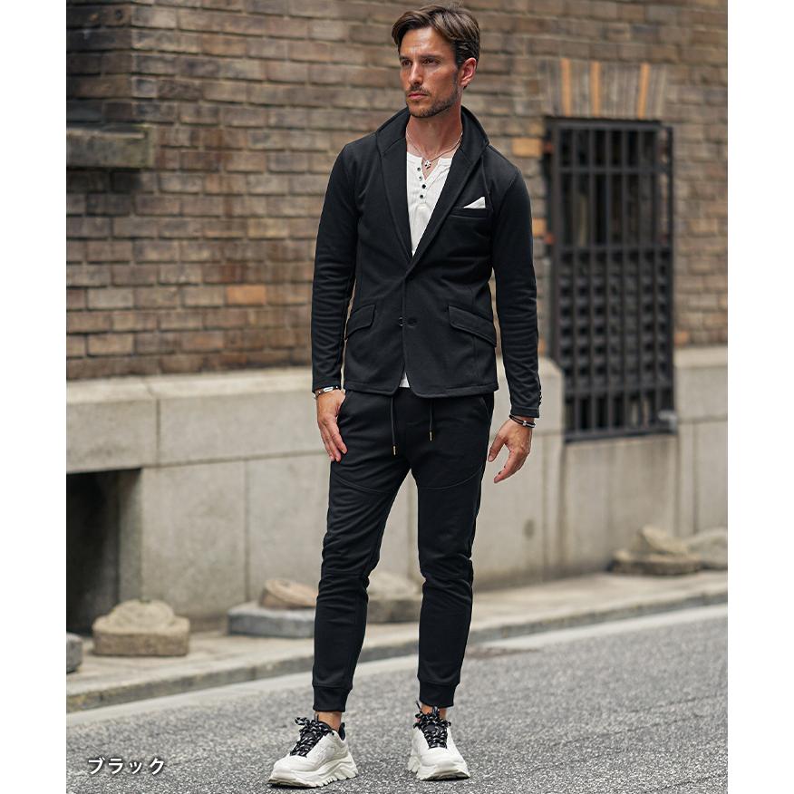 SOMEDIFF セットアップ メンズ 秋冬 洗える スーツ スウェット 上下