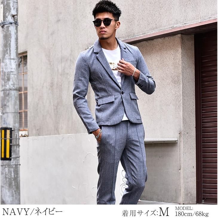 セットアップ メンズ スーツ カジュアルスーツ 上下 ジャケット テーラード おしゃれ ブランド スラックス セット 大きいサイズ Ll Xl 春物 春新作 春服 Sse3802a Joker By Evergreen 通販 Yahoo ショッピング