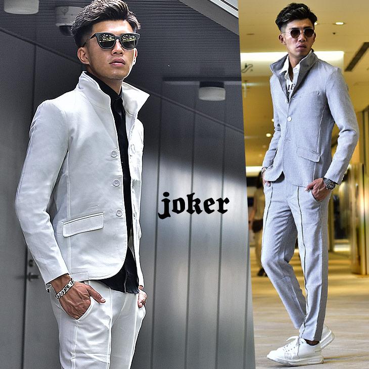 セットアップ メンズ イタリアンカラージャケット イタリアンカラー カジュアルスーツ ジャケット スーツ テーラードジャケット スラックス 春 春服 春物 Joker By Evergreen 通販 Paypayモール