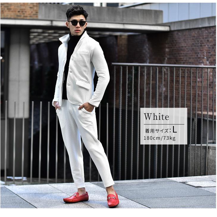 アウトレット セットアップ メンズ ブランド スーツ カジュアルスーツ フォーマル ビジネス 上下セット グレー 黒 ブラック 白 ホワイト 大きいサイズ Ll Xl 春 春服 春物 再販ご予約限定送料無料
