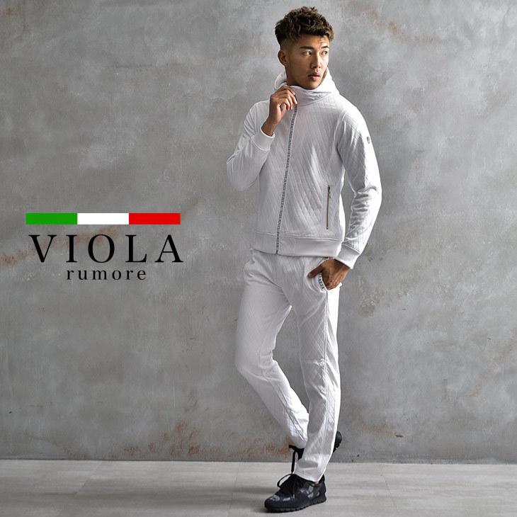 Viola Rumore ヴィオラ セットアップ メンズ 上下 上下セットアップ スウェットセット パーカー ジョガーパンツ オシャレ お洒落 ブラック 黒 ホワイト 白 ジム Joker By Evergreen 通販 Paypayモール