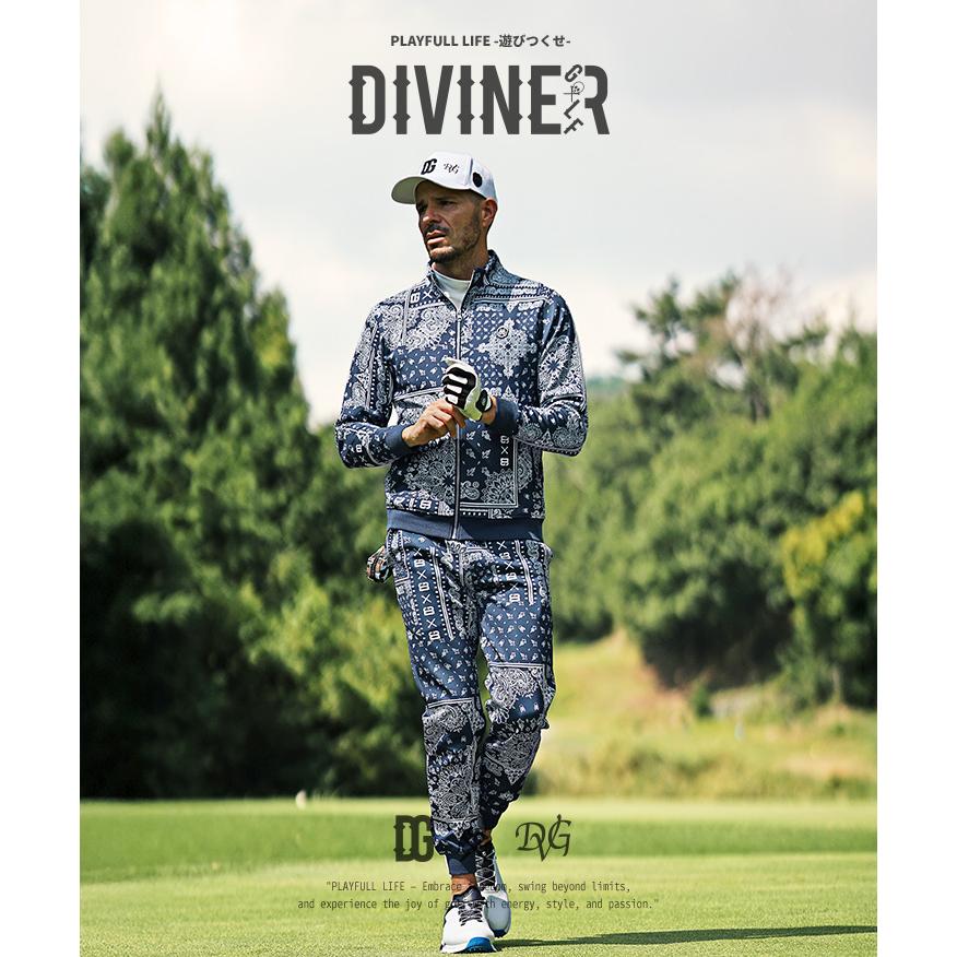 DIVINER GOLF ゴルフウェア メンズ セットアップ 上下 上下