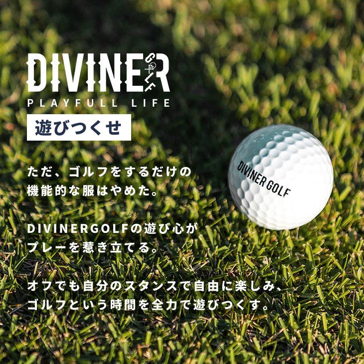 DIVINER GOLF】ゴルフウェア メンズ ポロシャツ 長袖 2点セット