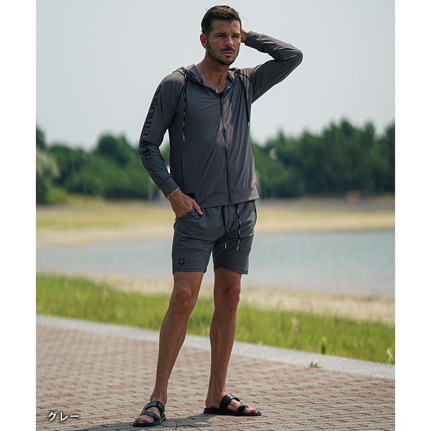 SOMEDIFF（サムディフ） セットアップ メンズ 日焼け防止 パーカー