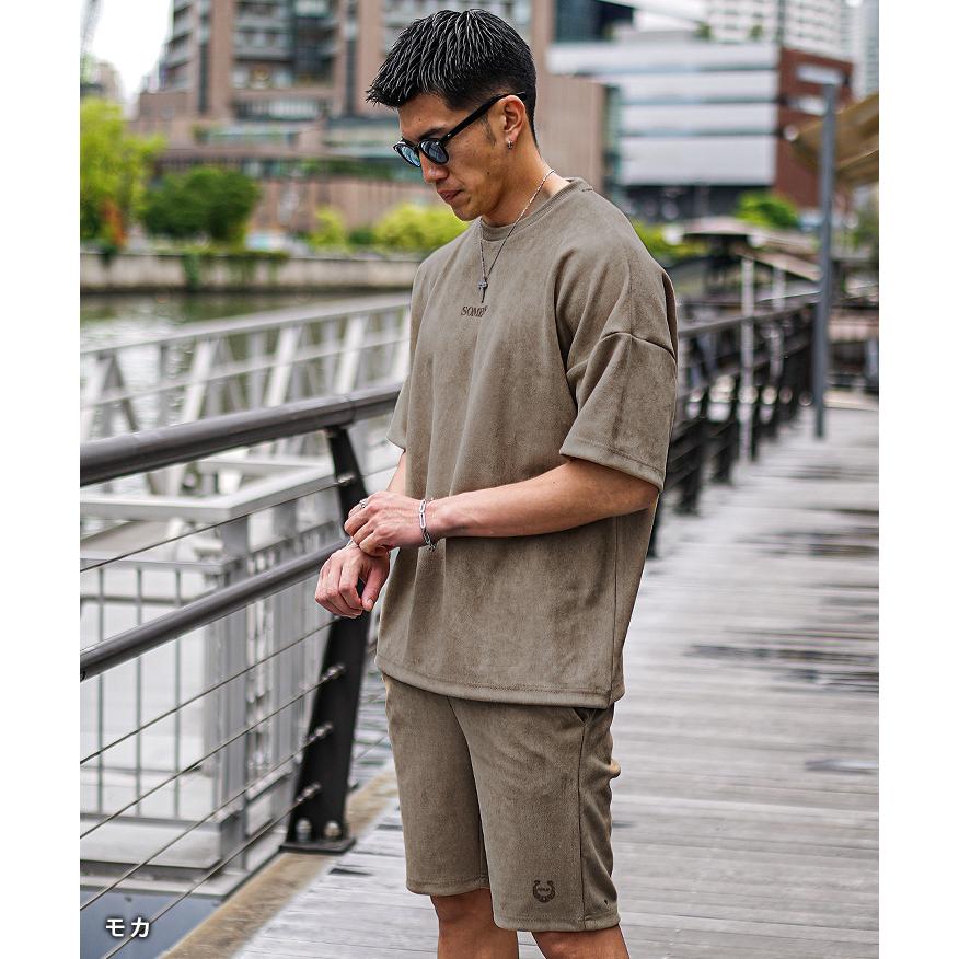 SOMEDIFF セットアップ メンズ ハーフパンツ オーバーサイズ Tシャツ
