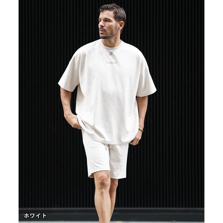 ATON ハーフパンツセットアップ SOMEDIFF（サムディフ） セットアップ メンズ セットアップ 半袖