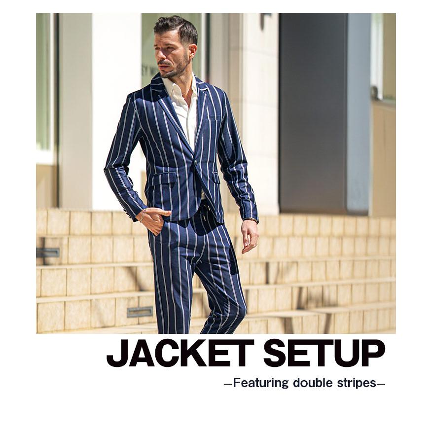 joker セットアップ メンズ スーツ ストレッチ テーラード