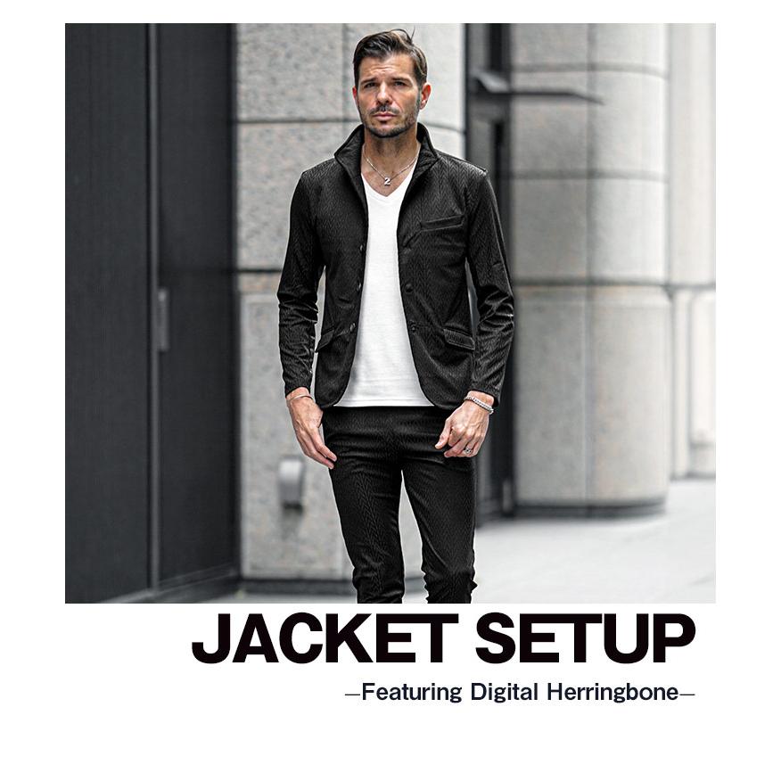 JOKER 国内生産CLASSICロングジョンジャケットSETオーダー料込 KING SIZE】SOFAニット ジャケット （テーラードジャケット）｜J