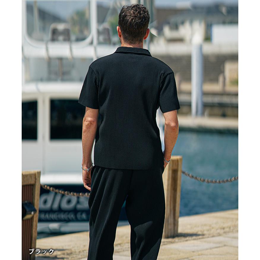 SOMEDIFF（サムディフ） プリーツ セットアップ メンズ ポロシャツ