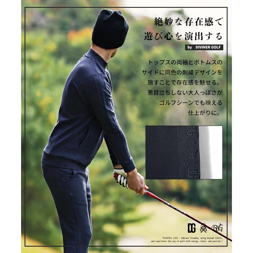 DIVINER GOLF】 ゴルフウェア メンズ セットアップ ブランド サイド