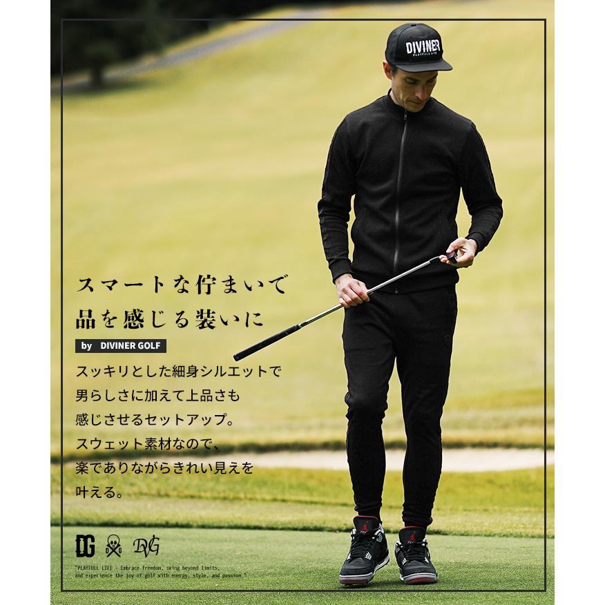 DIVINER GOLF】 ゴルフウェア メンズ セットアップ ブランド サイド 