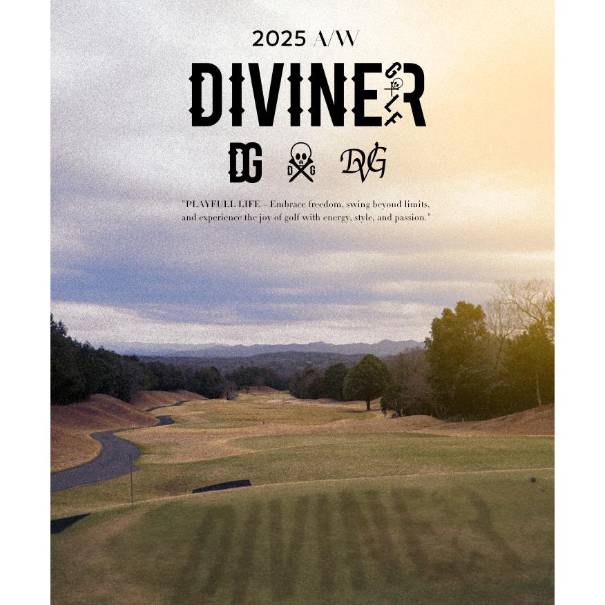 DIVINER GOLF ゴルフウェア メンズ セットアップ ブランド 裏毛 ロゴ ゴルフ スウェット 上下セット サイドライン パーカー ジョガーパンツの画像