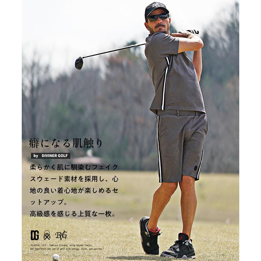 DIVINER GOLF ゴルフウェア メンズ セットアップ ブランド 上下セット