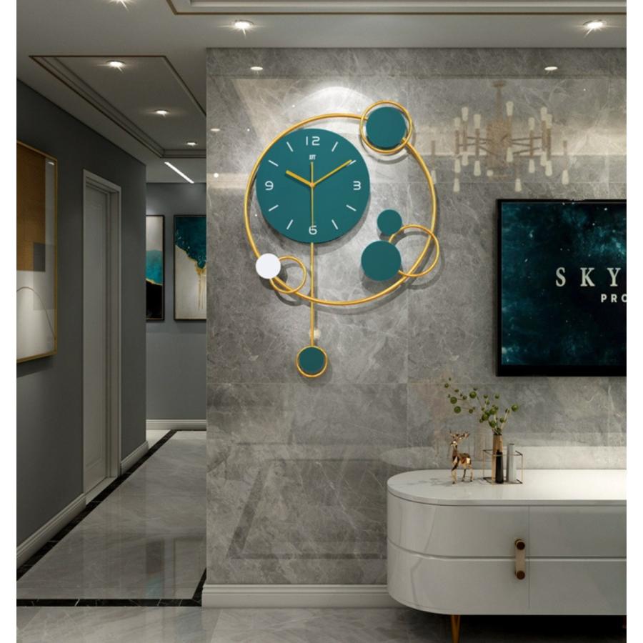 壁掛け時計 カラフル クリエイティブ インテリア 高級 モダン シンプル