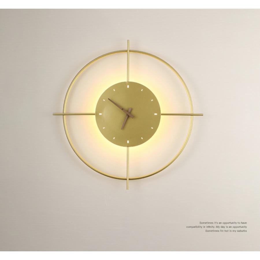 LED ランプ モダン ミニマル 壁掛け時計 シンプル アンティーク