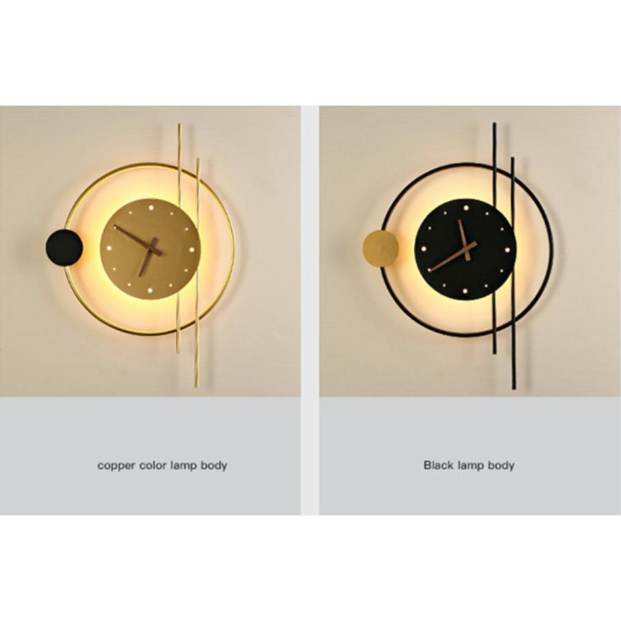 LED 壁掛け時計 モダン ミニマル シンプル アンティーク オシャレ