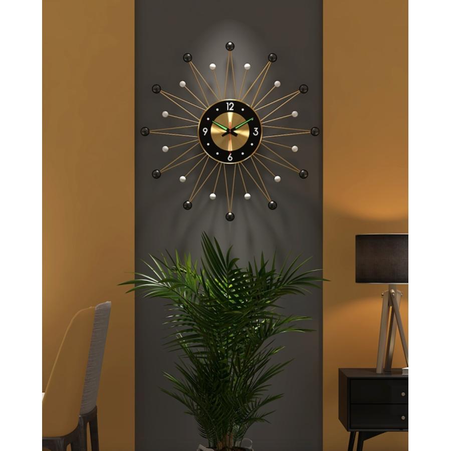 夜光 壁掛け時計 インテリア 高級 モダン シンプル おしゃれ 北欧