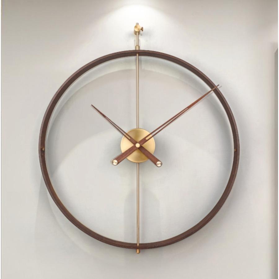 ラグジュアリー壁掛け時計 高級 モダン モダン ミニマル シンプル スタイリッシュ ウッド スタイリッシュ 引越し祝い リビング 開店祝い ショップ 海外輸入 Firstime ホーム オススメ リビング インテリア Everin