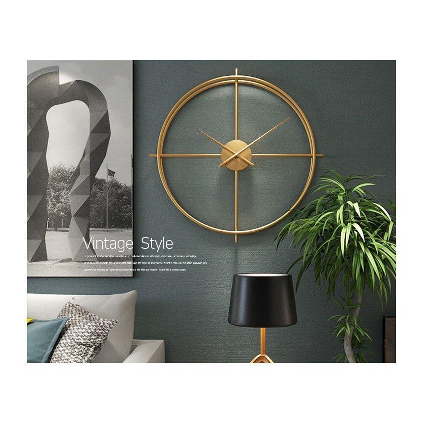 シンプルなゴールド インテリア 壁掛け時計 （カラー/針カラー選択可能） |  | 04