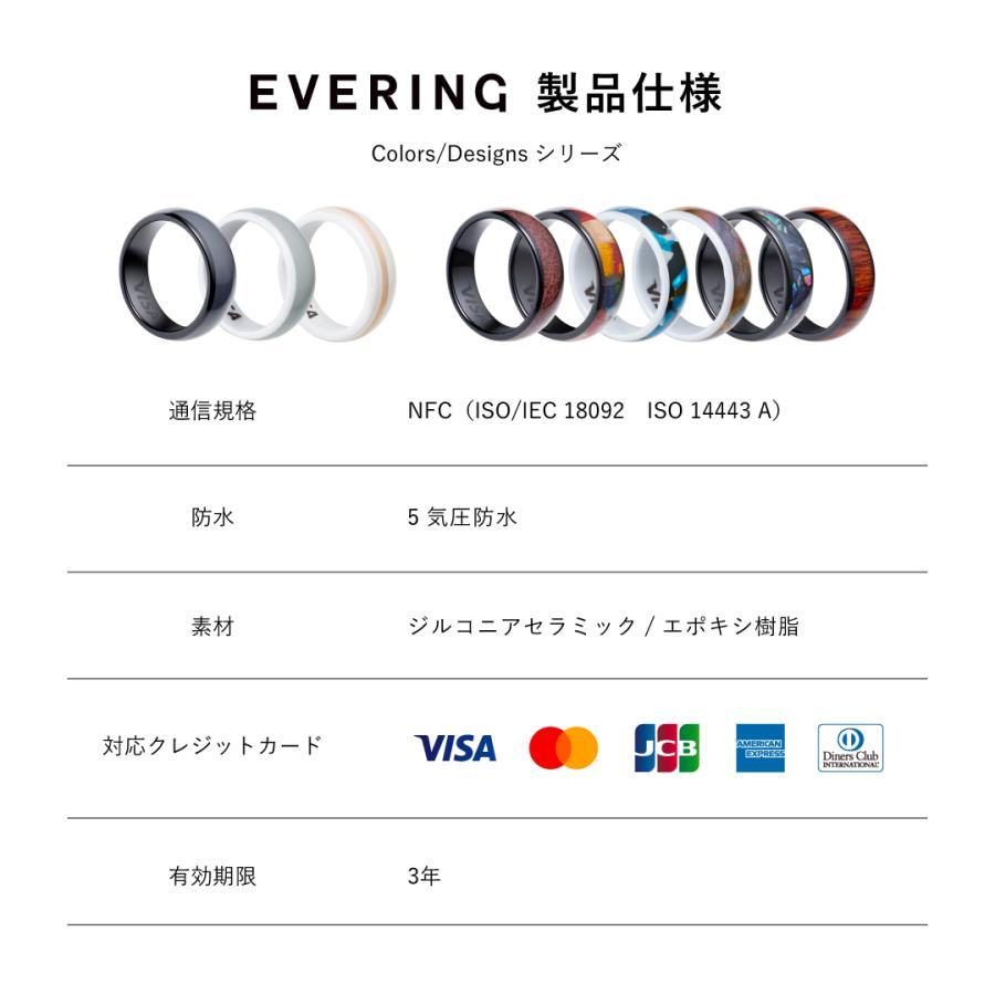 EVERING【公式ストア】決済スマートリング 9サイズ(US規格) ダークグレー・ライトグレー・ゴールドライン 充電不要 NFC決済 5気圧防水 サイズ交換・返品不可 |  | 05
