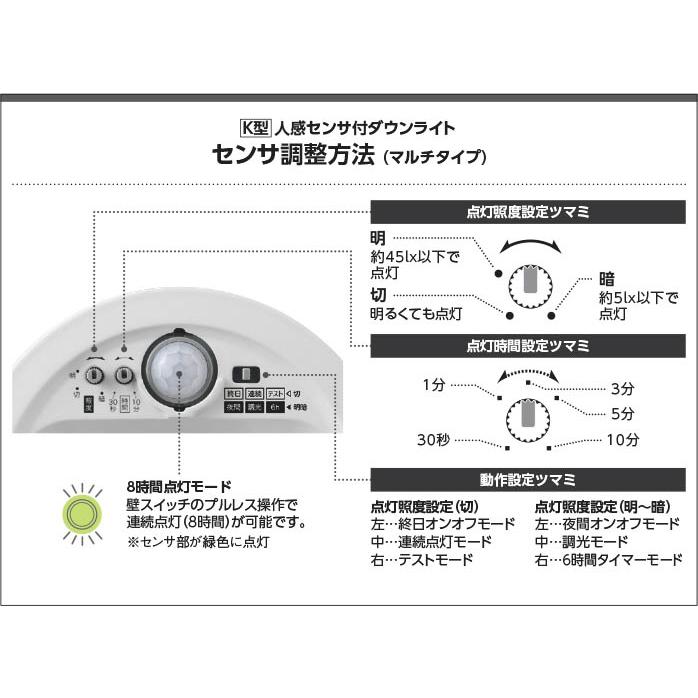 KOIZUMI（コイズミ） KOIZUMI(NS) コイズミ照明 人感センサ付LEDダウン