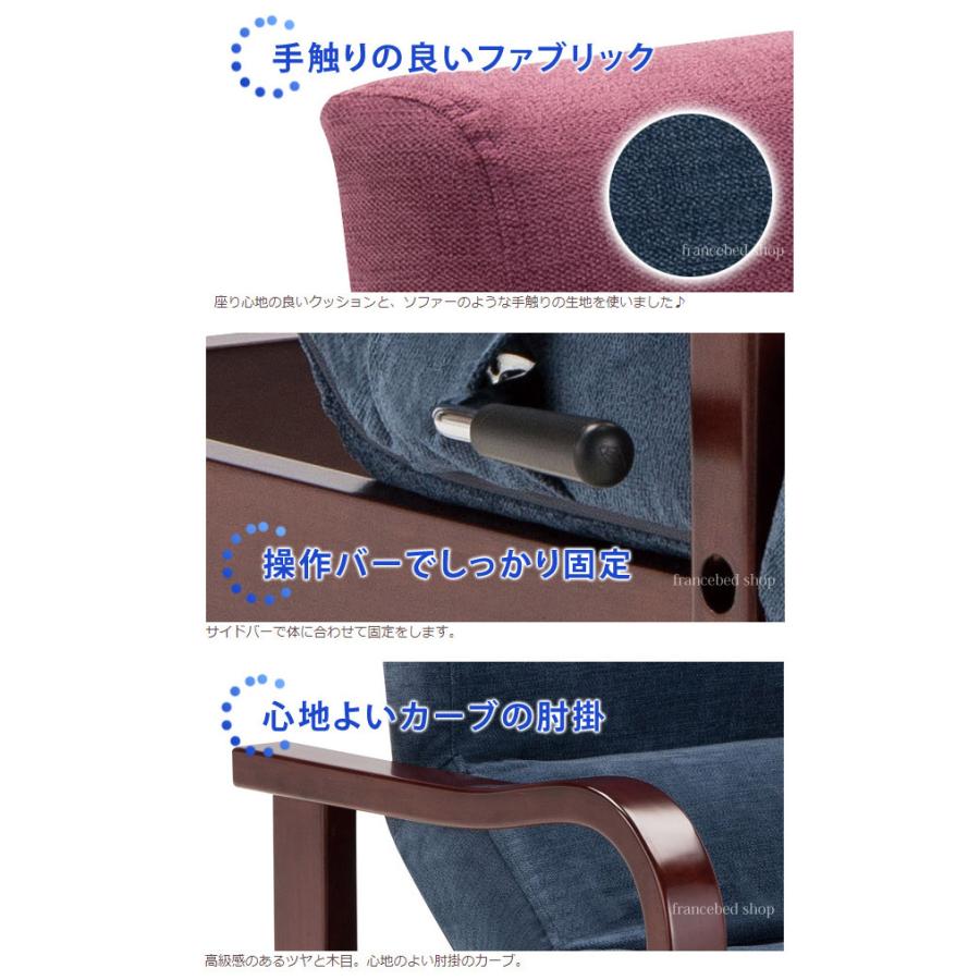 フランスベッド 円背サポートチェア ENN/ENN-02BR/BL(ブルー フランスベッド 円背サポートチェア ENN/ENN-02BR/BL(ブルー