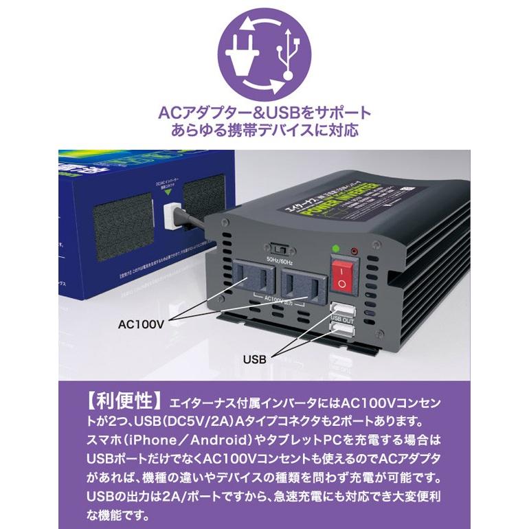 ダブルエーホールディング 災害・非常用発電池 Bセット (AETERNUS