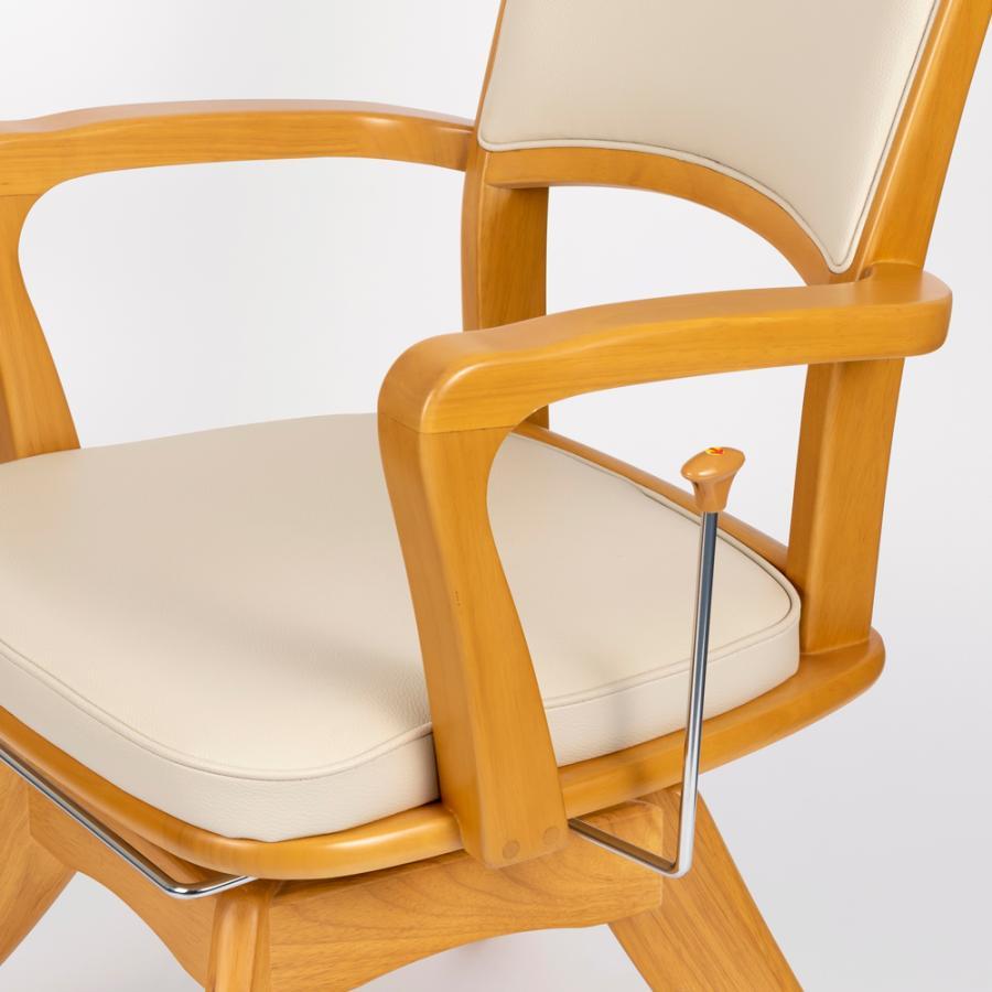 ピタットチェア20　ロングレバー付 介護用回転イス 介護用回転椅子 ピタットチェア20 PTシリーズ オフィス・ラボ