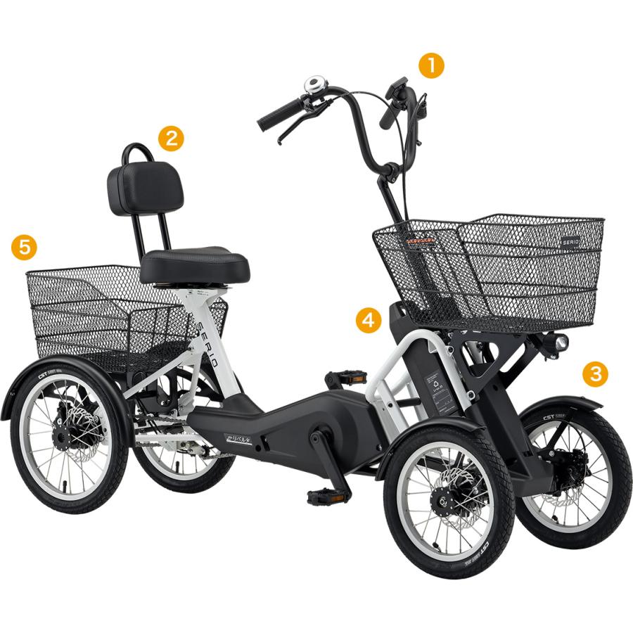 SERIO 電動アシスト付4輪自転車 遊歩 リベルタ : 介護用品エバー
