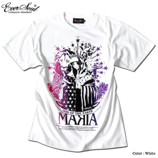 Tシャツ メンズ ガールプリント 半袖 聖母 マリア 女の子柄 