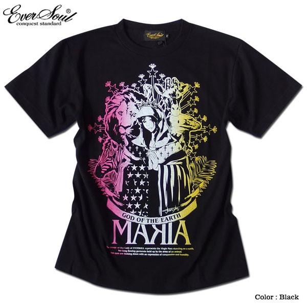 Tシャツ メンズ ガールプリント 半袖 聖母 マリア 女の子柄