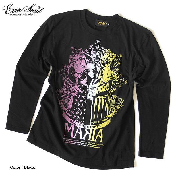 ロンT 長袖 Tシャツ メンズ ガールプリント 聖母 マリア ロンT 長袖 Tシャツ メンズ ガールプリント 聖母 マリア
