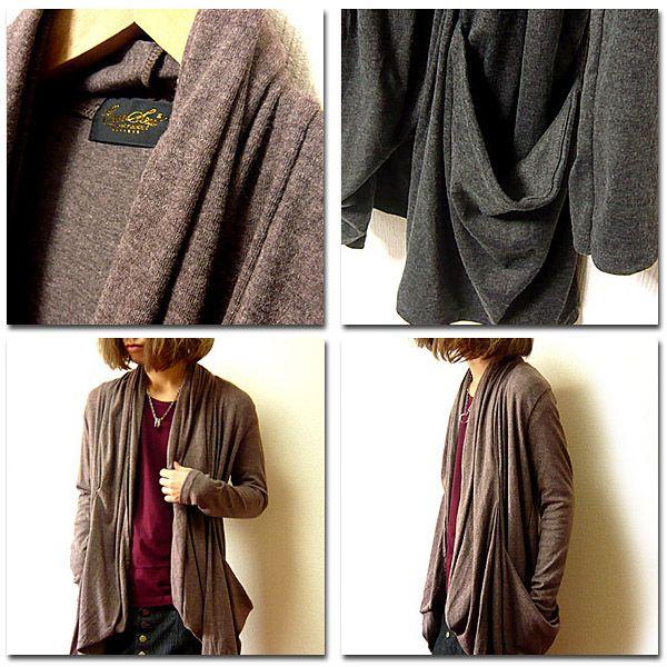EVERSOUL カーディガン メンズ ロング ショール ロングカーディガン 春