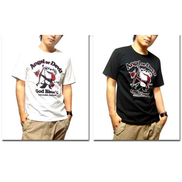 ｔシャツ 半袖 メンズ デビルジョニー キャラクター ラメプリント かわいい Tシャツ 日本製 ホワイト ブラック 656 Eversoul Plus メンズファッション 通販 Yahoo ショッピング