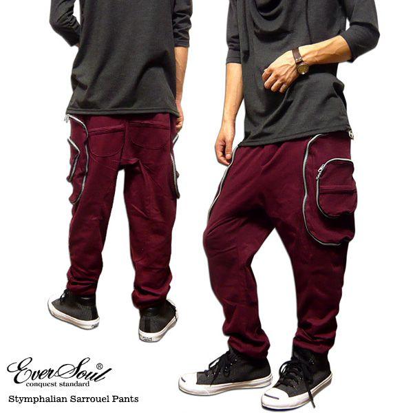 EVERSOUL サルエルパンツ メンズ サルエル ダンス 衣装 カーゴパンツ