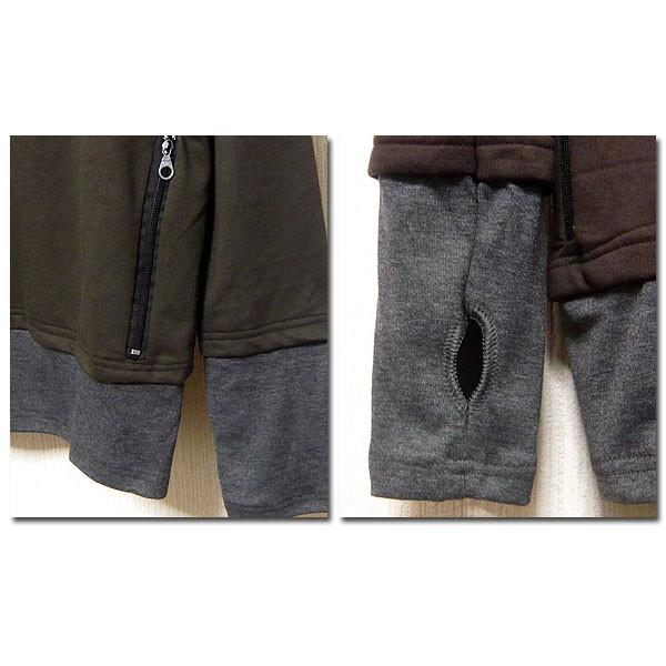 コムデギャルソン　変形ジップパーカー　長袖　カーキ　加工　ラメ　AD2003 コムデギャルソン 変形ジップパーカー 長袖 カーキ 加工 ラメ