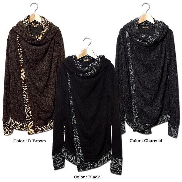 ロングカーディガン メンズ ニット ロング カーディガン ノルディック 秋 冬 おしゃれ レイヤード 暖かい ブランド EVERSOUL |  | 06