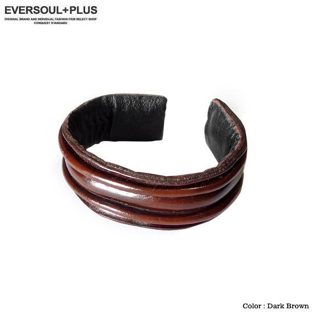 最初期 レッドリーチュエ レザー バングル ブラウン ブレスレット 最