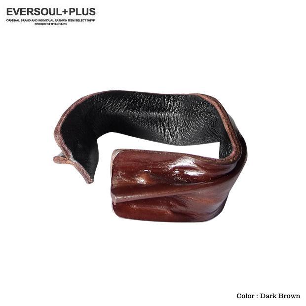 バングル ブレスレット メンズ レザー 革 アクセサリー ヒネリ加工