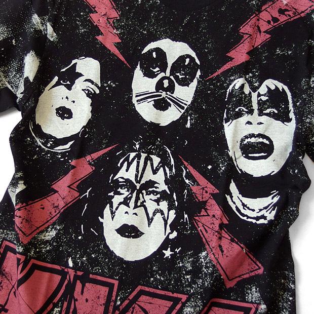 KISS キッス Tシャツ メンズ プリント 厚手 ヘビーウェイト 総